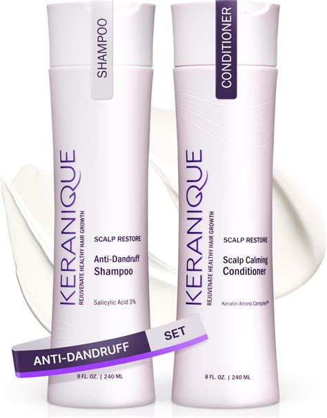 Keranique Volumizing Shampoo And Conditioner Set For Hair Repair And Growth With