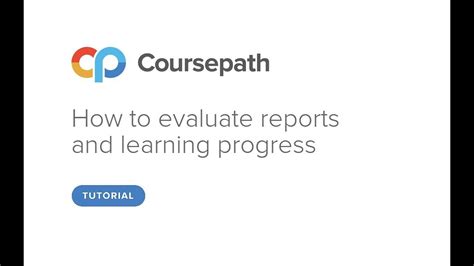 How To Evaluate Reports And Learning Progress Youtube