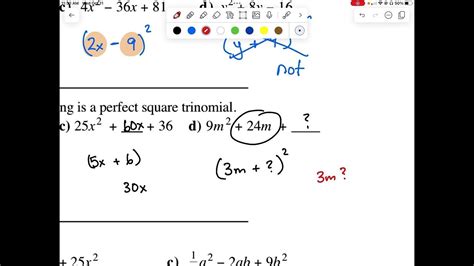 Factoring And Applications L2 Ce8 Youtube