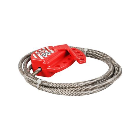 Adjustable All Purpose Cable Lockout Pc Material Lockout Tagout Cable