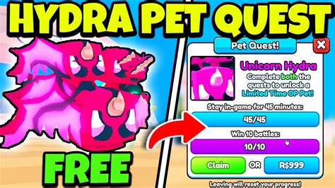 NEW CLAIM FREE UNICORN HYDRA PET In Arm Wrestle Simulator How To