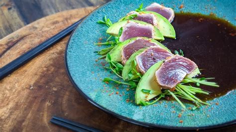 Togarashi Ahi Tataki With Homemade Ponzu Seared Tuna How To Shichimi