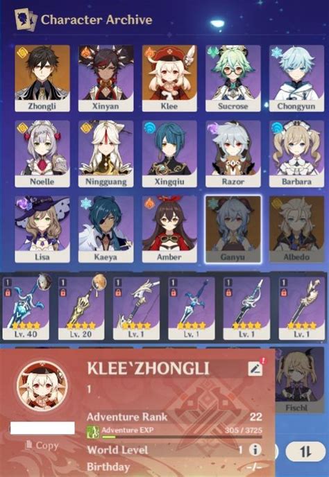 SELLING GENSHIN IMPACT STARTER ACCOUNT ZHONGLI KLEE AR 20 Video