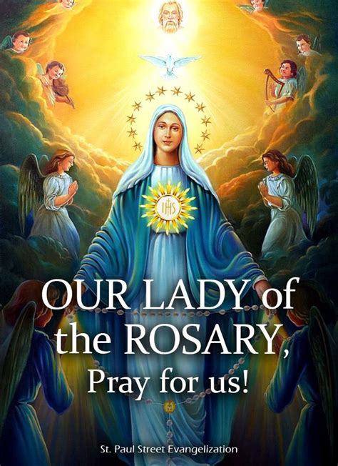 Our Lady of the Rosary, pray for us. | Our lady of the rosary, Our lady ...