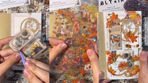 Asmr Creative Journal Autumn Page Lblyxir Youtube