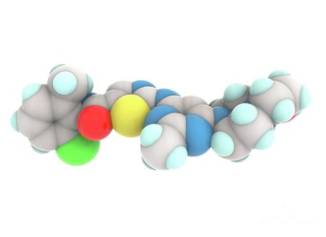 Dasatinib Cancer Drug Molecule Photograph By Ramon Andrade Dciencia