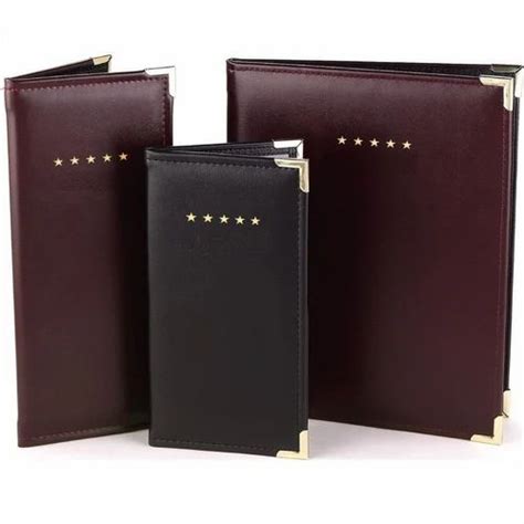 High Quality PU Leather Menu Cover At Rs 372 Piece Menu Covers In