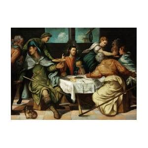 The Supper At Emmaus Painting By Jacopo Tintoretto Fine Art America