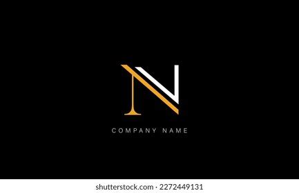 Vn Nv Abstract Letters Logo Monogram Stock Vector Royalty Free