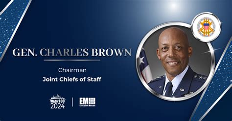 Joint Chiefs Chair Gen Charles Cq Brown Recognized With 2024 Wash100