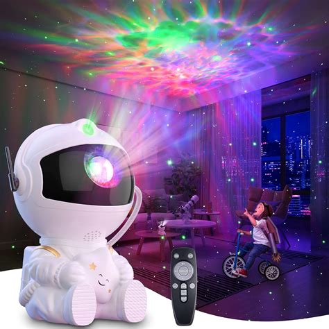 Star Projector Galaxy Light Astronaut Night Light For Kids Nebula Sky