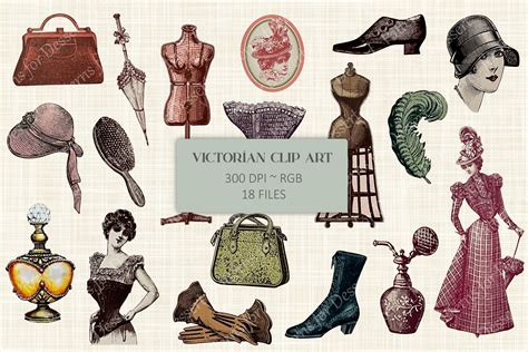 Vintage Antique Victorian Clip Art By Patterns for Dessert | TheHungryJPEG