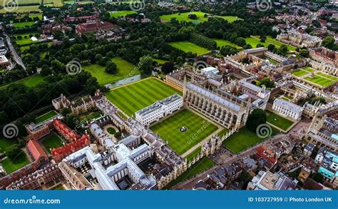 Aerial View Stock Photo of Cambridge University UK Stock Image - Image ...