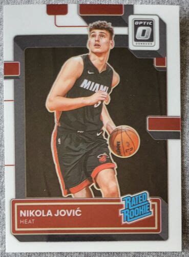 Nikola Jovic Donruss Optic Rated Rookies Rc Miami Heat Team