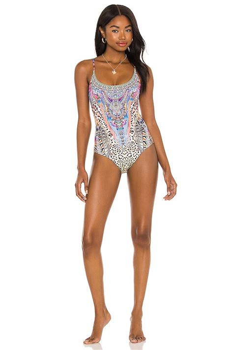 Camilla Scoop Neck One Piece In Love On The Wing Revolve