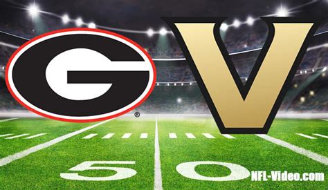 Georgia Vs Vanderbilt Football Week 7 2023 Full Game Replay Ncaa