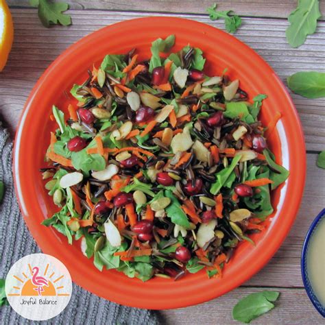 Pomegranate Wild Rice Salad Joyful Balance