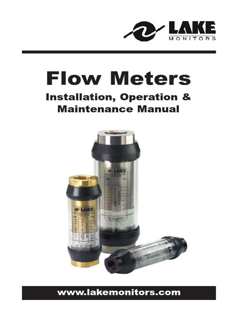 Lake Flow Meter Quick Manual Pdf Flow Measurement Pipe Fluid Conveyance