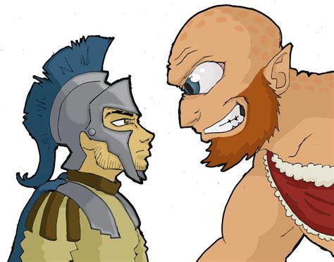 Odysseus and the Cyclops WIP by 4elementGURU on DeviantArt