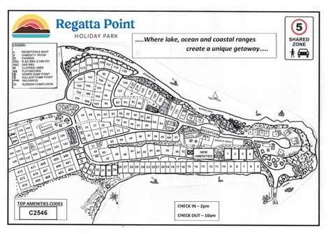 Park Map Regatta Point Holiday Park