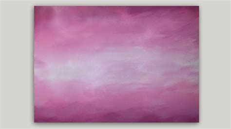 Acrylic Painting Misty Pink Blended Background Painting Demonstration