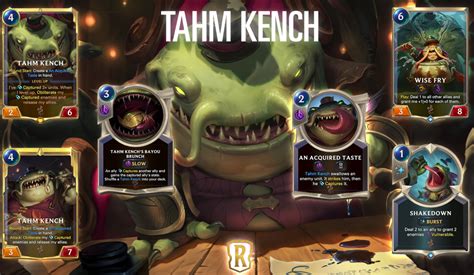 Legends of Runeterra reveals Tahm Kench as an upcoming champion card ...