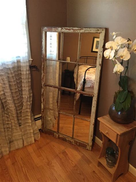 Home Decorating Ideas Repurposed Antique 1860s Window Full Length Mirror