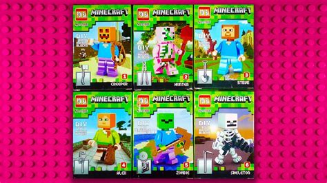 Lego Minecraft Minifigures Knock Off Pin Ba 0180e Youtube