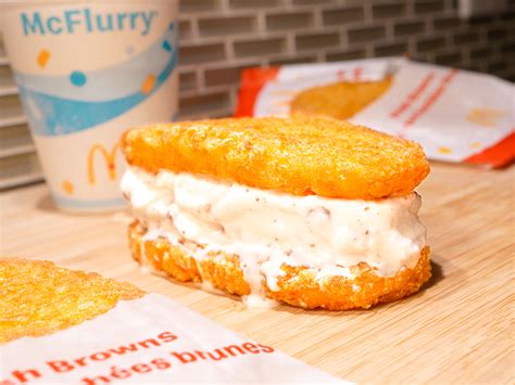 Mcdonalds Hash Brown Ice Cream Sandwich Lookcatchu