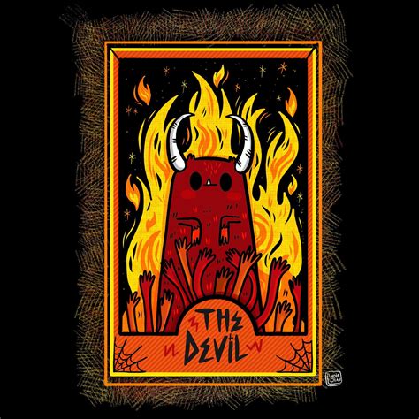 Tarot Card Art the Devil Tarot Card Art Print for - Etsy