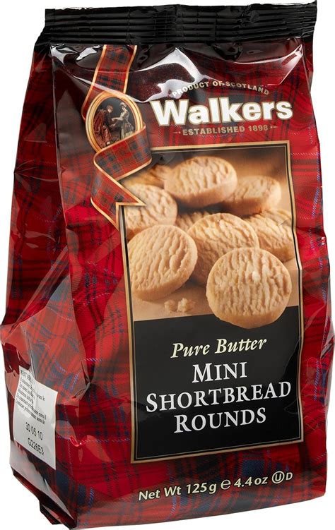 Amazon Co Jp Walkers Pure Butter Mini Shortbread Rounds Cookies