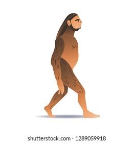 Sketch Caveman Walking Naked Prehistory Barbarian Stock Illustration Shutterstock
