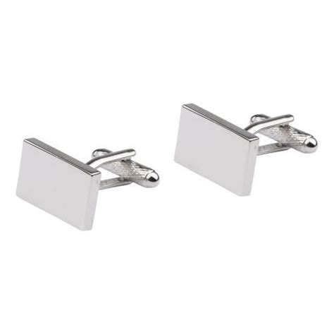 Buy The Tie Hub Brass Silver Rectangular Cufflink Men Online At Best