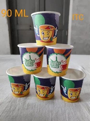 Coloured Printed Ml Disposable Paper Cup For Event And Party