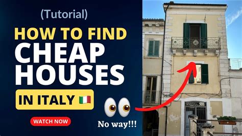 How To Find Cheap Houses In Italy 🇮🇹 Tutorial Youtube