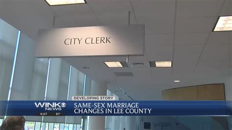 Lee County Clerk's Office in limbo with same-sex marriage licenses