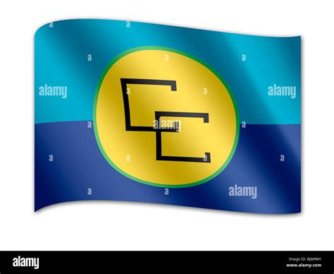 Caribbean country flags hi-res stock photography and images - Alamy