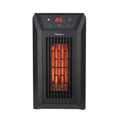 Visionair 13 In 1000 Watt 1500 Watt Digital 6 Tube Infrared Electric Heater With Remote