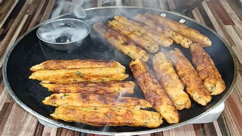 Chicken Seekh Kabab Recipe Seekh Kabab Banane Ka Tarika چکن ریشمی سیخ کباب بنانے کا طریقہ