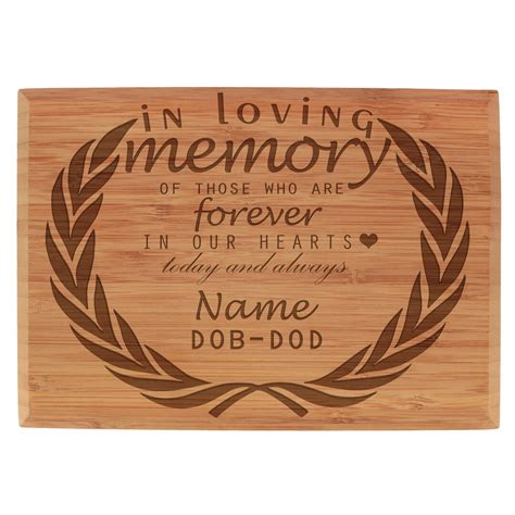 Custom Laser Engraved Memorial Plaque Custom Name Date Etsy