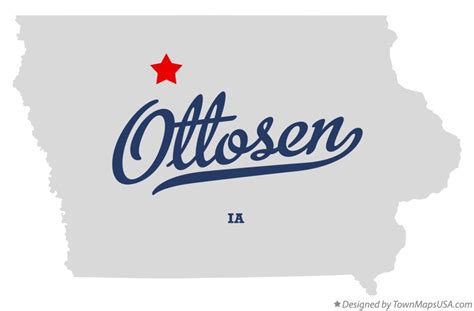 Map of Ottosen, IA, Iowa