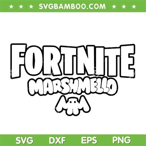 Fortnite Marshmello SVG, Marshmello Fortnite Extended