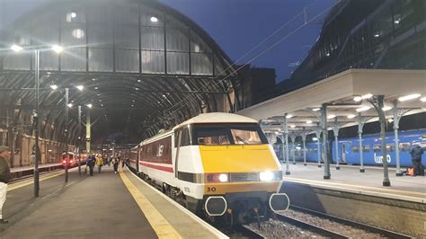 Class 91 And 82 Departing London Kings Cross Youtube