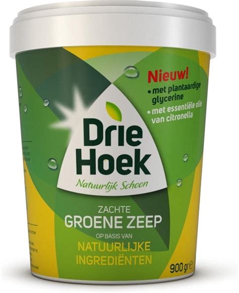 Driehoek Zachte Groene Zeep 3 X 900 Gram Bol