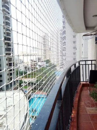 White 2mm Nylon Balcony Safety Net At Rs 14sq Ft In Devarkonda Id