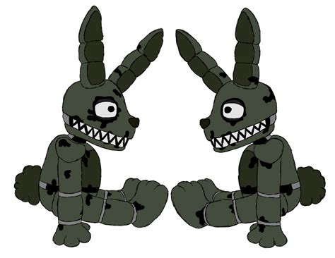 Plushtrap plush design (Springtrap colourway) by GenjisWife on DeviantArt