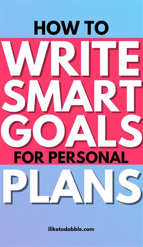 How To Write Smart Goals Smart Goals Smart Money Goals