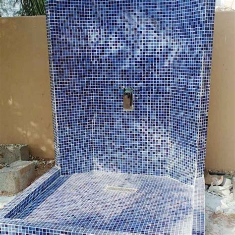 ECM 25 Blue Mix Porcelain Ceramic Pool Tile In Dubai UAE