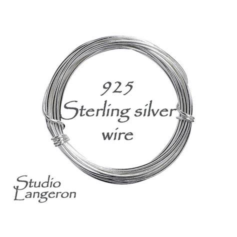 925 Sterling Silver Wire Thickness 30 10 Ga Jewelry Making Sterling Silver Wire Silver