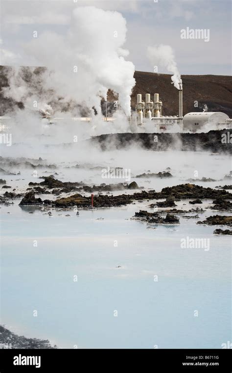 Blue Lagoon Geothermal Hot Springs Iceland Stock Photo Alamy